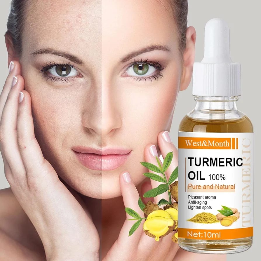 Turmeric Essential Oil Anti-Aging - Facial Care Serum Improves Skin Tone