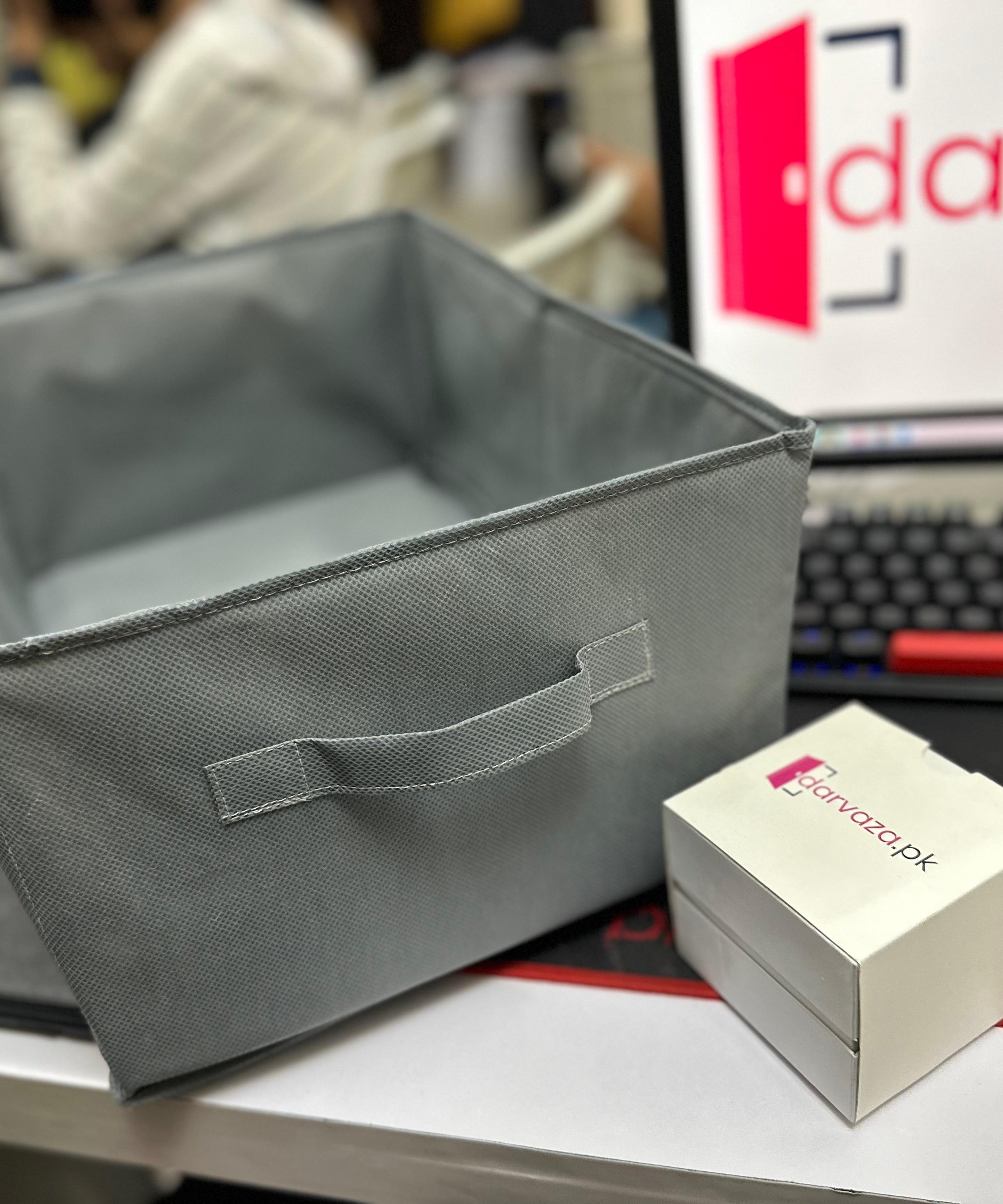 (Pack of 2) Washable Wardrobe Clothes Organiser (with Rod), Jeans Compartment Storage Box in Just Rs 1199