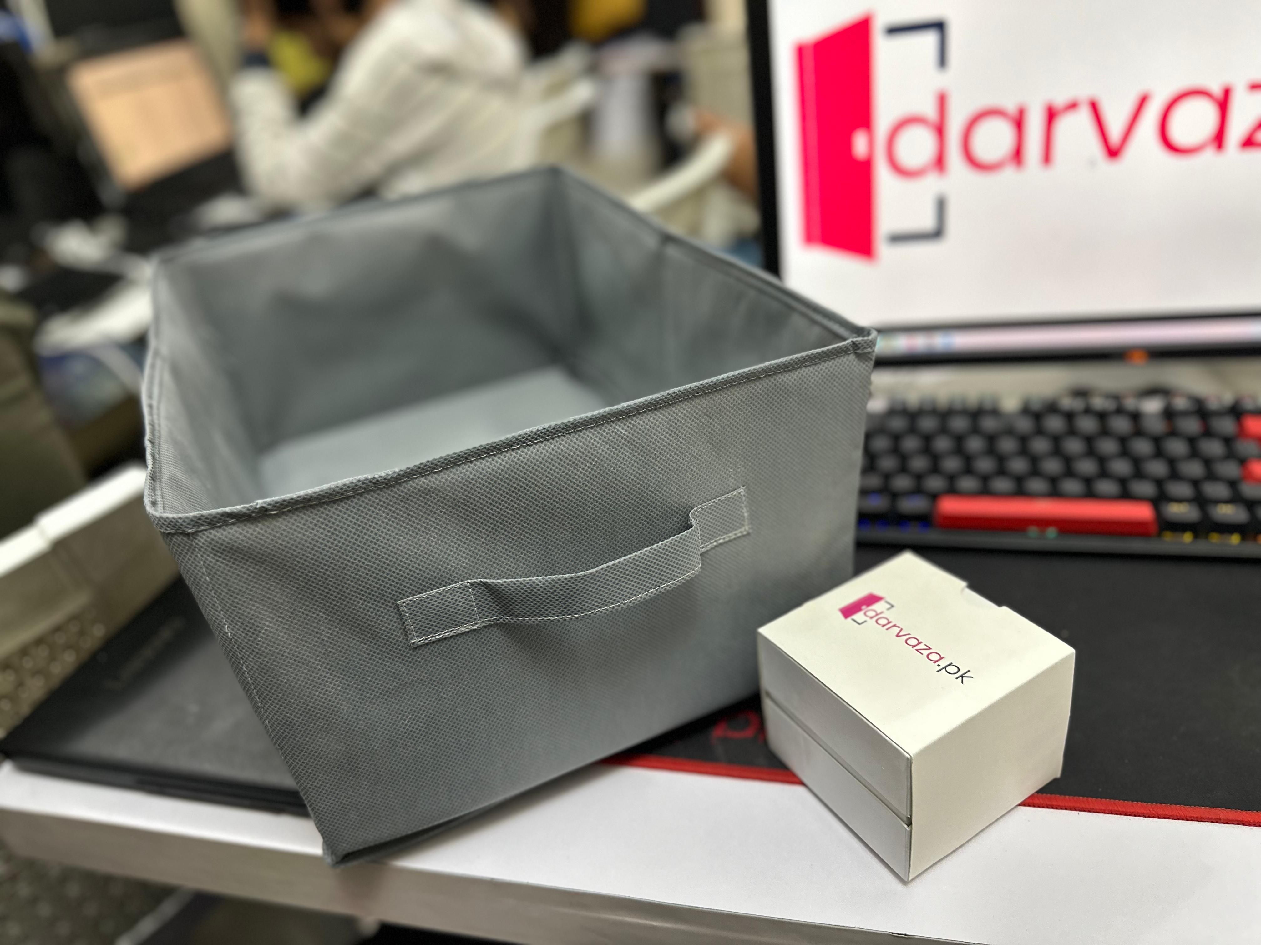 (Pack of 2) Washable Wardrobe Clothes Organiser (with Rod), Jeans Compartment Storage Box in Just Rs 1199