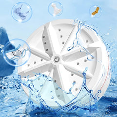 PORTABLE USB ULTRASONIC TURBINE LAUNDRY WASHING MACHINE