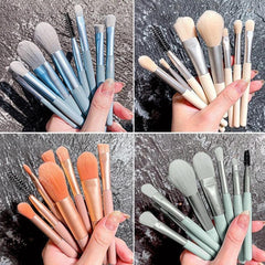 8 Pcs Travel Portable Soft Makeup Brushes Set