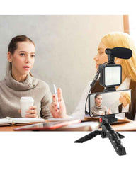 IMPORTED HIGH QUALITY SMARTPHONE VLOGGING KIT WITH TRIPOD AND LIGHT RS 2999