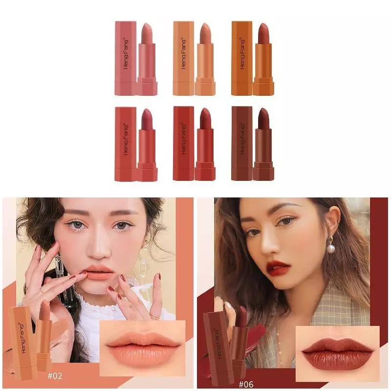 PUMPKIN COLOR MATTE LONG-LASTING LIPSTICK SET 6 Pcs Pack Rs 899