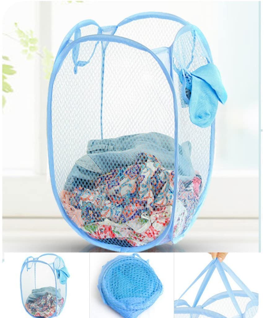 3 Mesh Popup Laundry Hamper Foldable & Portable Basket Organizer (3 Pcs)