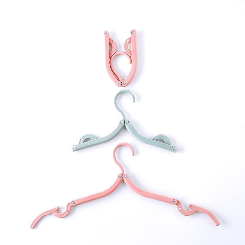 Buy 5 Get 5 Free Portable Folding Clothes Hangers with Slots 10 Pcs