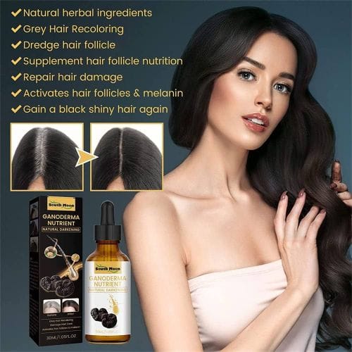 Natural Ganoderma Anti Greying Hair Darkening Serum for your Hair Care