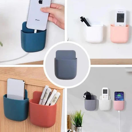 Wall Mounted Self Adhesive Holder For Mobile, Remote and Other Home and Office Small Accessories