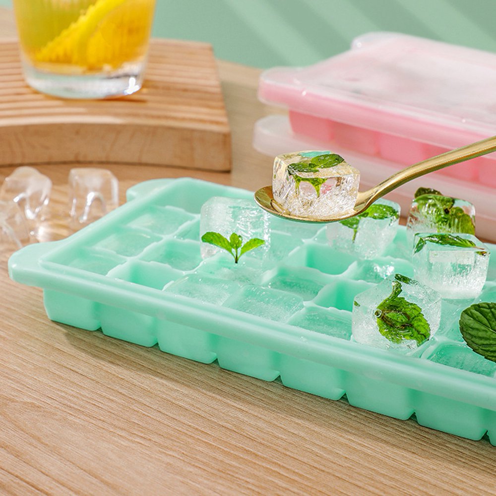 Buy 1 Get 1 FREE 24 Grid Ice Cube Maker Ice Mold Tray with Cover