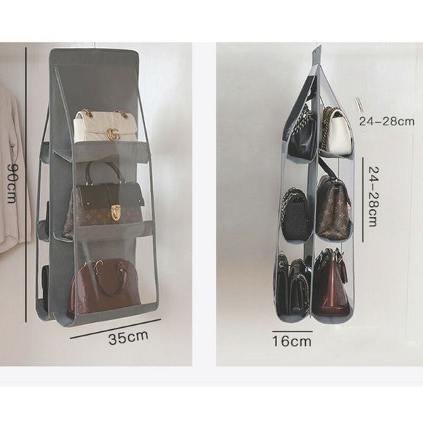 Buy 1 Get 1 Free Handbag Storage Hanging Purse Organizer with 6 Large Easy Access Pockets in Rs 999