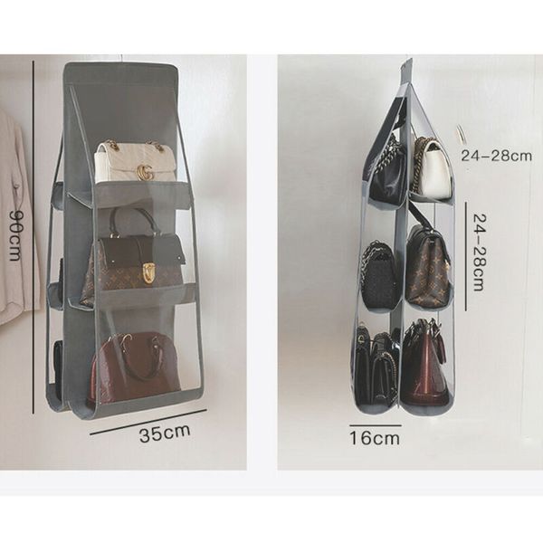 Buy 1 Get 1 Free Handbag Storage Hanging Purse Organizer with 6 Large Easy Access Pockets in Rs 1299