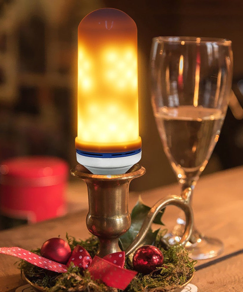 LED Bulb in Flame Effect Fire Light