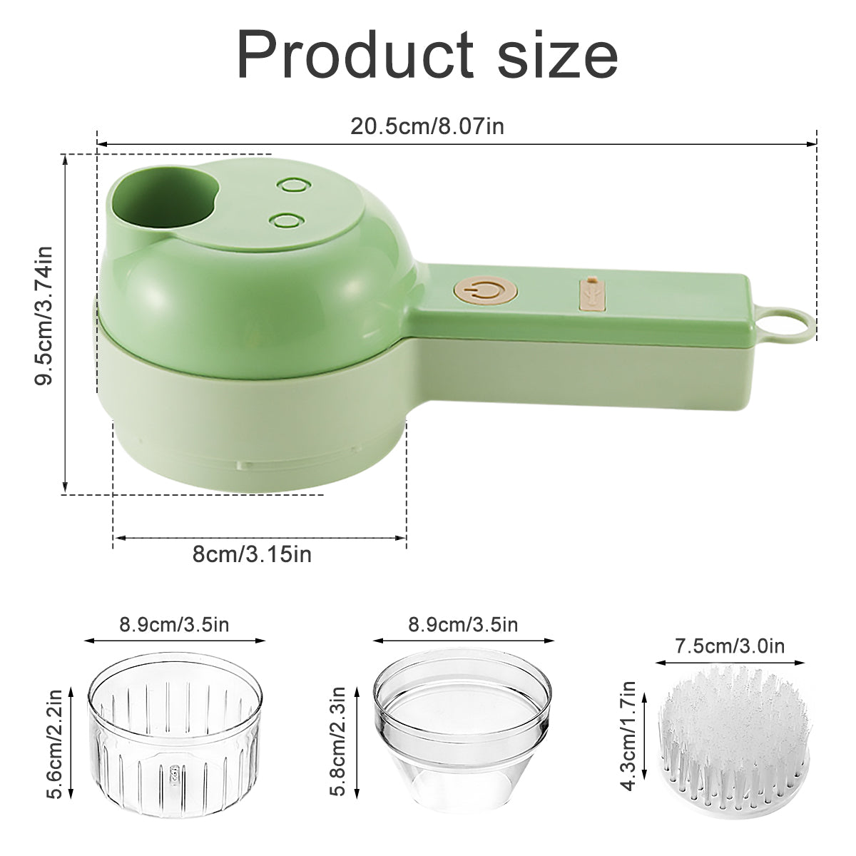 New Upgraded Electric Food Chopper Vegetable Chopper Vegetable Slicer Garlic Crusher Meat Grinder Machine Peeler Kitchen Tools