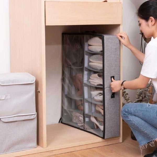 Buy 1 Get 1 Free High Quality Space Saving Shoe Organizers With Hard Foam