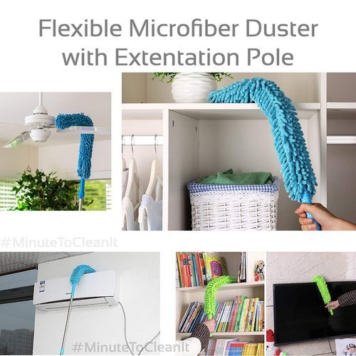 Extendable Micro Fiber Flexible Fan & Ceiling Duster with Long Handle