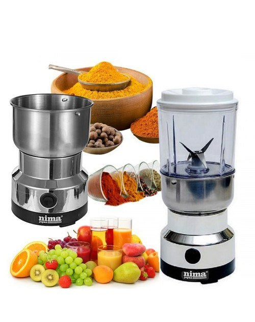 Nima 2 in 1 Electric Grinder & Juicer for A-Z Dry Spice – Silver Nima 2 in 1 Electric Grinder & Juicer for A-Z Dry Spice 2999