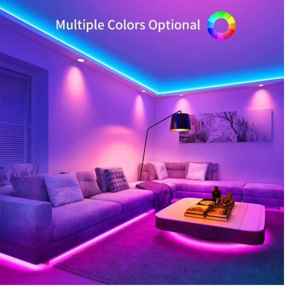 RGB 300 Color Led Strip Lights with Remote & Power Supply