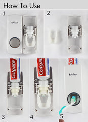 Buy 1 Set Get 1 Set Free Avail 2 Toothpaste Dispenser & 2 Toothbrush Holder Super Premium Quality