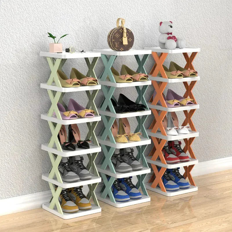 Imported Multilayer Folding Shoe Rack Organizer with X Shape For Home