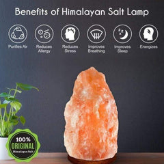 Natural Himalayan Salt Lamp USB Powered Air Purifier Healing Night Light for Relaxation and Home Decor