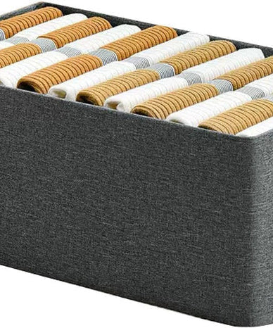 (Pack of 2) Washable Wardrobe Clothes Organiser (with Rod), Jeans Compartment Storage Box in Just Rs 1199