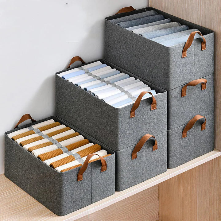 Washable Wardrobe Clothes Organizer Storage Box Foldable Drawer