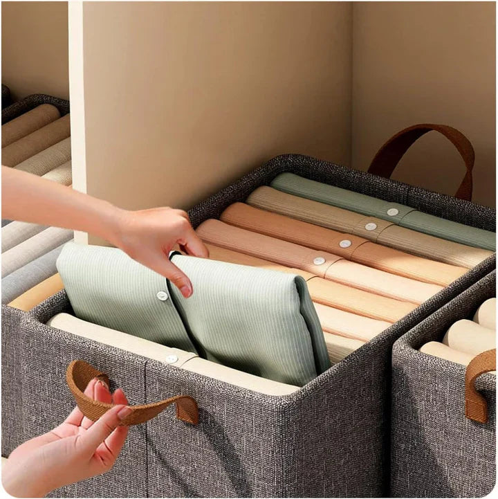 Washable Wardrobe Clothes Organizer Storage Box Foldable Drawer