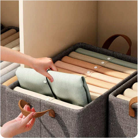 Washable Wardrobe Clothes Organizer Storage Box Foldable Drawer