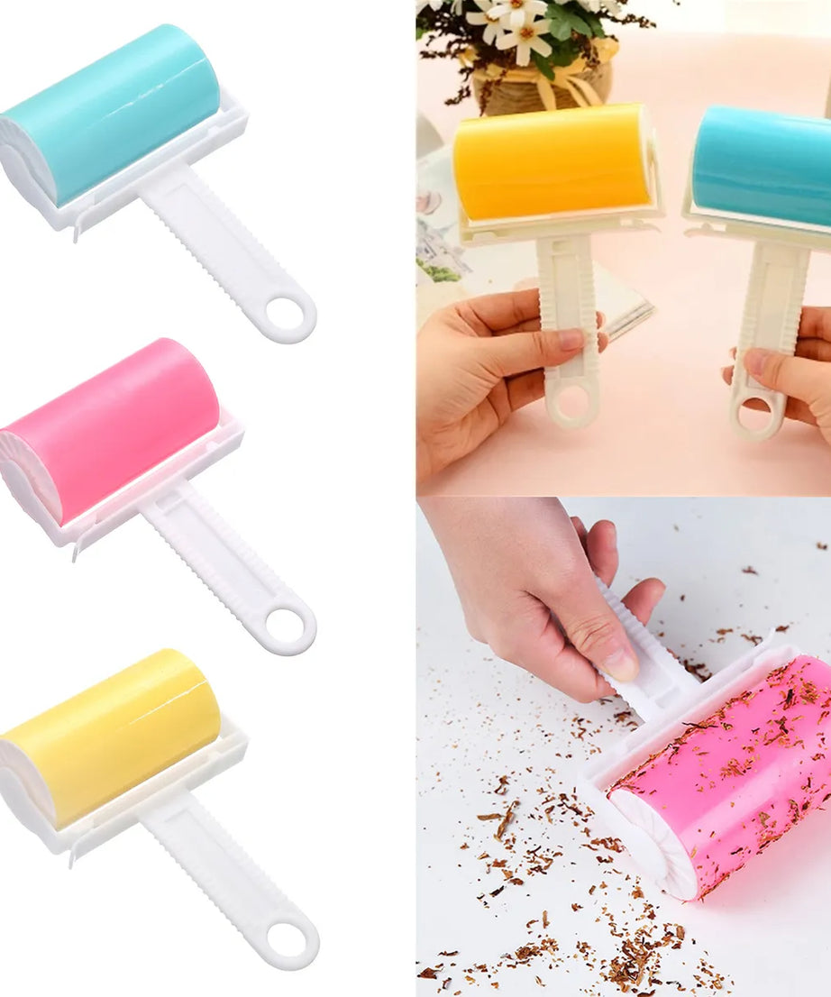 (2 Pc) Sticky Master Lint Roller It’s Tapeless, Washable, and Reusable for Lint Remove